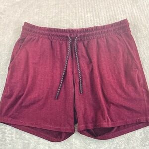 Men's Athletic Shorts - Burgundy
